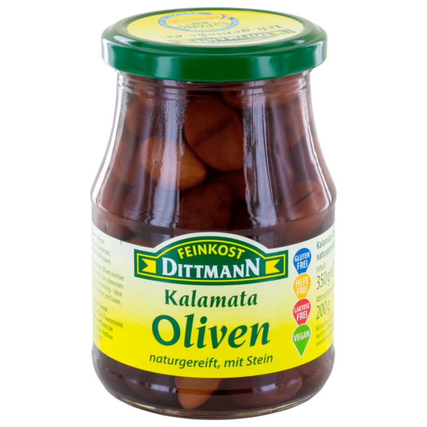 Feinkost Dittmann Kalamata-Oliven schwarz mit Stein 200g